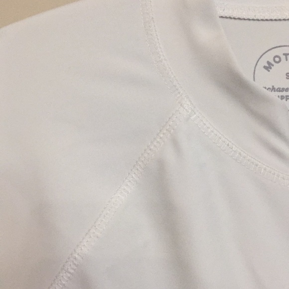 White/Gold Zipper Athletic Material Zip-Up Jacket - Picture 5 of 5